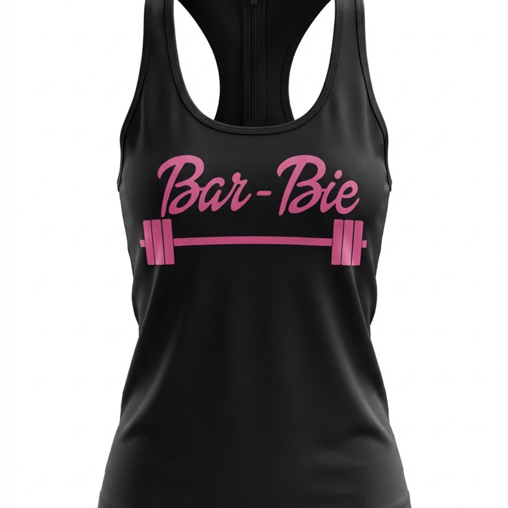 ALO Yoga Black Tank with Pink Barbie Graphic Vintage ALO Sports - Picture 6 of 6